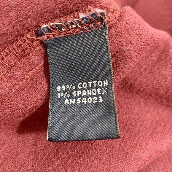 BANANA REPUBLIC Burgundy Corduroy Velvet Straight Pencil Skirt Buttons Size 0 - Picture 4 of 6